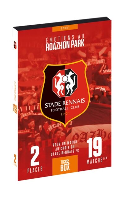 Coffret Cadeau 2 Places Stade Rennais - Match Au Choix - Idée Cadeau Supporters